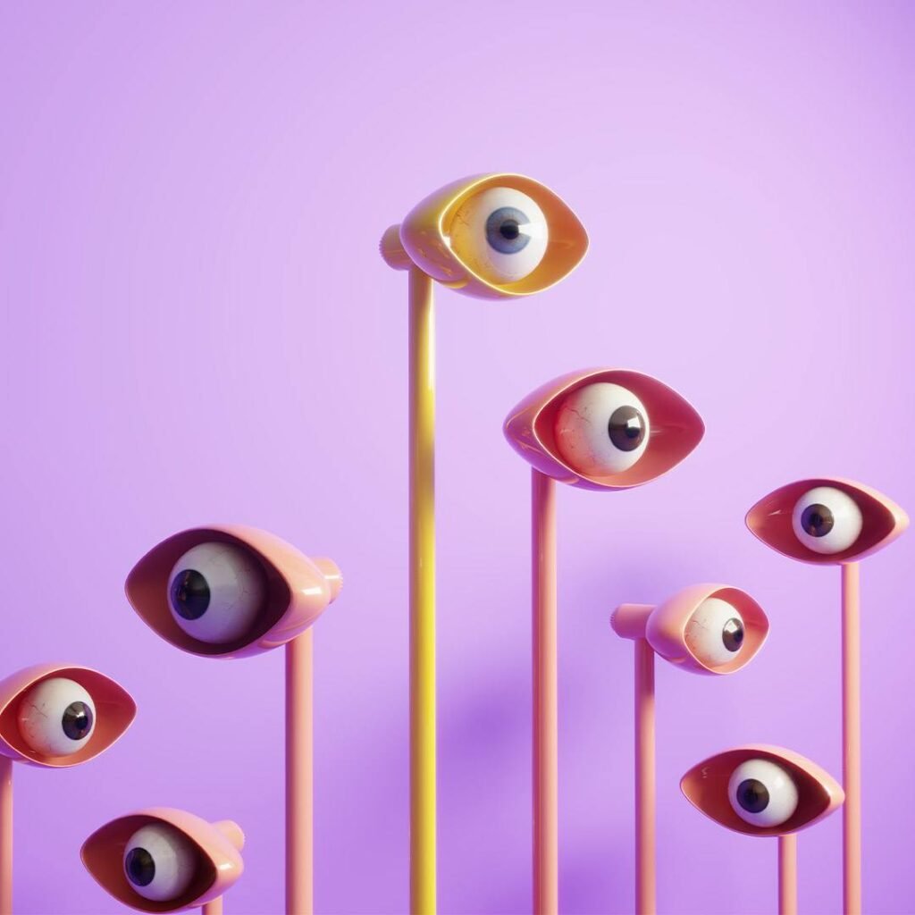 Digital eyes concept.